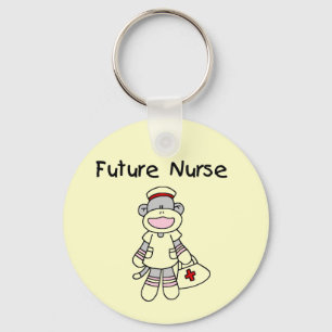 Sock Monkey Future Neurse T-shirts en cadeautjes Sleutelhanger