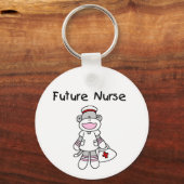 Sock Monkey Future Neurse T-shirts en cadeautjes Sleutelhanger (Voorkant)