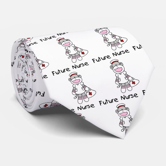 Sock Monkey Future Neurse T-shirts en cadeautjes Stropdas (Opgerold)