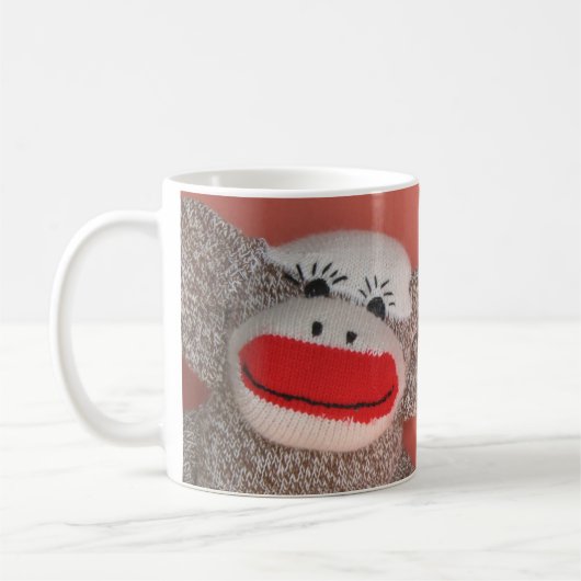 Sock Monkey "Goedemorgen!" Koffiemok (Links)