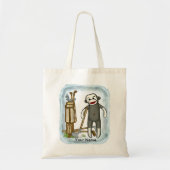 Sock Monkey Golf Canvas tas (Voorkant)