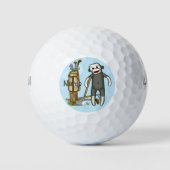 Sock Monkey Golf Golfballen (Voorkant)