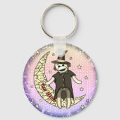 sock monkey heks Sleutelhanger (Voorkant)