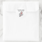Sock Monkey houdt van Voetbal Ronde Sticker (Tas)