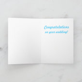 Sock Monkey Island Wedding Kaart (Binnen)