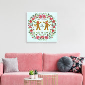Sock Monkey Joy Canvas Afdruk (Insitu (Woonkamer))