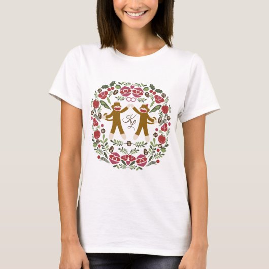 Sock Monkey Joy T-shirt (Voorkant)