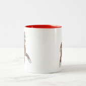 Sock Monkey-koffie-mok Tweekleurige Koffiemok (Center)