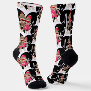 Sock Monkey Love Socks Sokken
