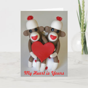 Sock Monkey Lovers Kaart