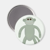 Sock Monkey Magneet (Voorkant / Achterkant)