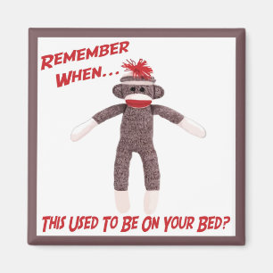 Sock Monkey Magnet Magneet
