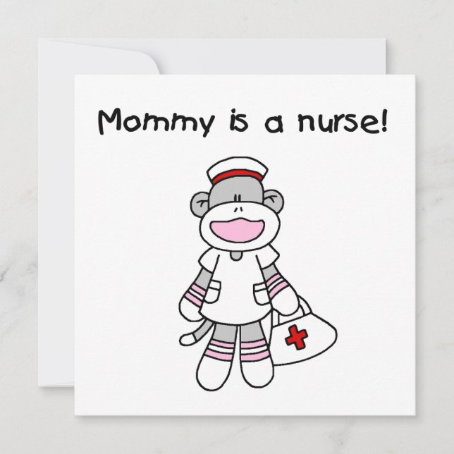 Sock Monkey Mama Nurse T-shirts en geschenken (Voorkant)