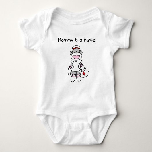 Sock Monkey Mama Nurse T-shirts en geschenken (Voorkant)