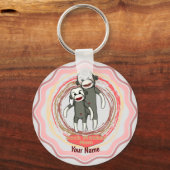 Sock Monkey mama Sleutelhanger (Voorkant)