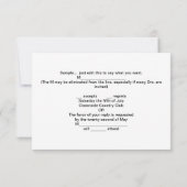 SOCK MONKEY Mariage RSVP Invitations Annonces (Dos)