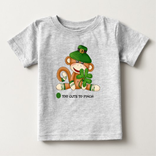 Sock Monkey met Shamrock St. Patrick's Day (Voorkant)
