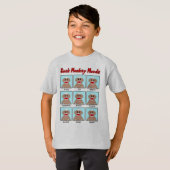 Sock Monkey Moods Kinderen T-Shirt (Voorkant volledig)