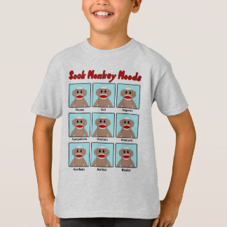 Sock Monkey Moods Kinderen T-Shirt