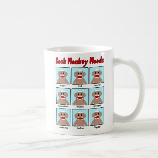 Sock Monkey Moods Mok (Rechts)