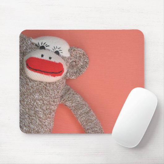 Sock Monkey Mousepad Muismat (Met muis)