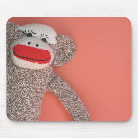 Sock Monkey Mousepad Muismat (Voorkant)