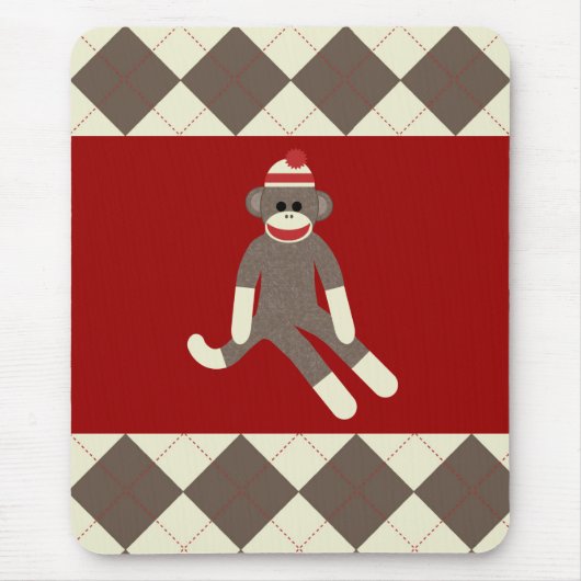 Sock Monkey-Muismat Muismat (Voorkant)