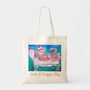 Sock Monkey N Stuffin Bag Tote Bag