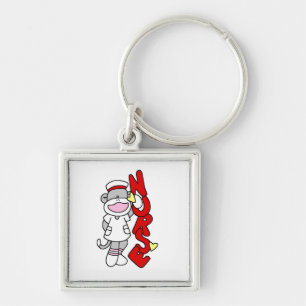 Sock Monkey Nurse T-shirts en geschenken Sleutelhanger