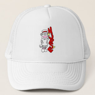 Sock Monkey Nurse T-shirts en geschenken Trucker Pet