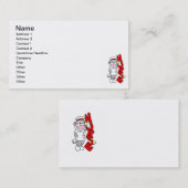 Sock Monkey Nurse T-shirts en geschenken Visitekaartje (Voorkant / Achterkant)