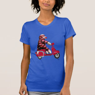 Sock Monkey op brommer T-shirt