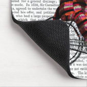 Sock Monkey op fiets Muismat (Hoek)