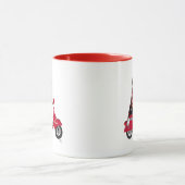 Sock Monkey op Red Moped Mok (Midden)