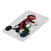 Sock Monkey op Tricycle Magneet (Linkerzijde)