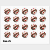 Sock Monkey Orament Sticker (Feuille)