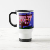 Sock Monkey Party Cute Retro Cartoon Deluxe Mug (Gauche)