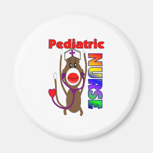 Sock Monkey Pediatrische verpleegkundigen Gifts Magneet
