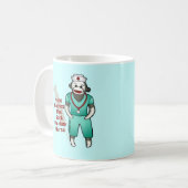 Sock Monkey personnalisé Nurse mug (Devant gauche)