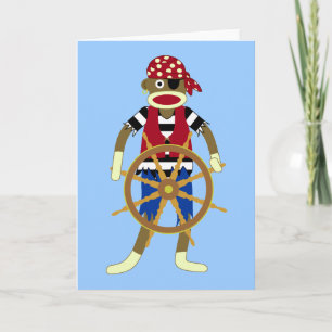 Sock Monkey Pirate Kaart