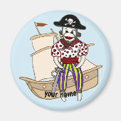 Sock Monkey Pirate Magneet (Voorkant)