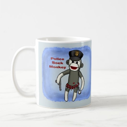 Sock Monkey Police Mok (Links)