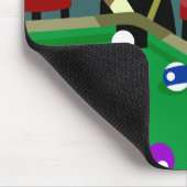 Sock Monkey Pool Billiards Player Muismat (Hoek)