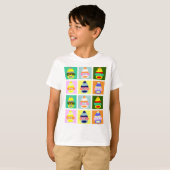 Sock Monkey Pop Art T-shirt (Voorkant volledig)