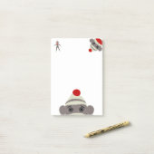 Sock Monkey Post-it® Notes (Op bureau)