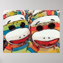 Sock Monkey-Poster