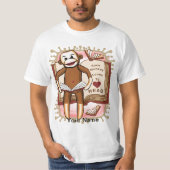 Sock Monkey Reading T-shirt (Voorkant)