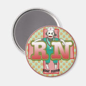 Sock Monkey RN Nurse magneet (Voorkant / Achterkant)