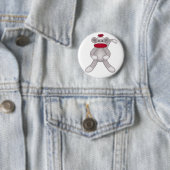 Sock Monkey Ronde Button 5,7 Cm (In situ)