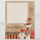 Sock Monkey, Shower Bingo in Scramble Game (Achterkant)